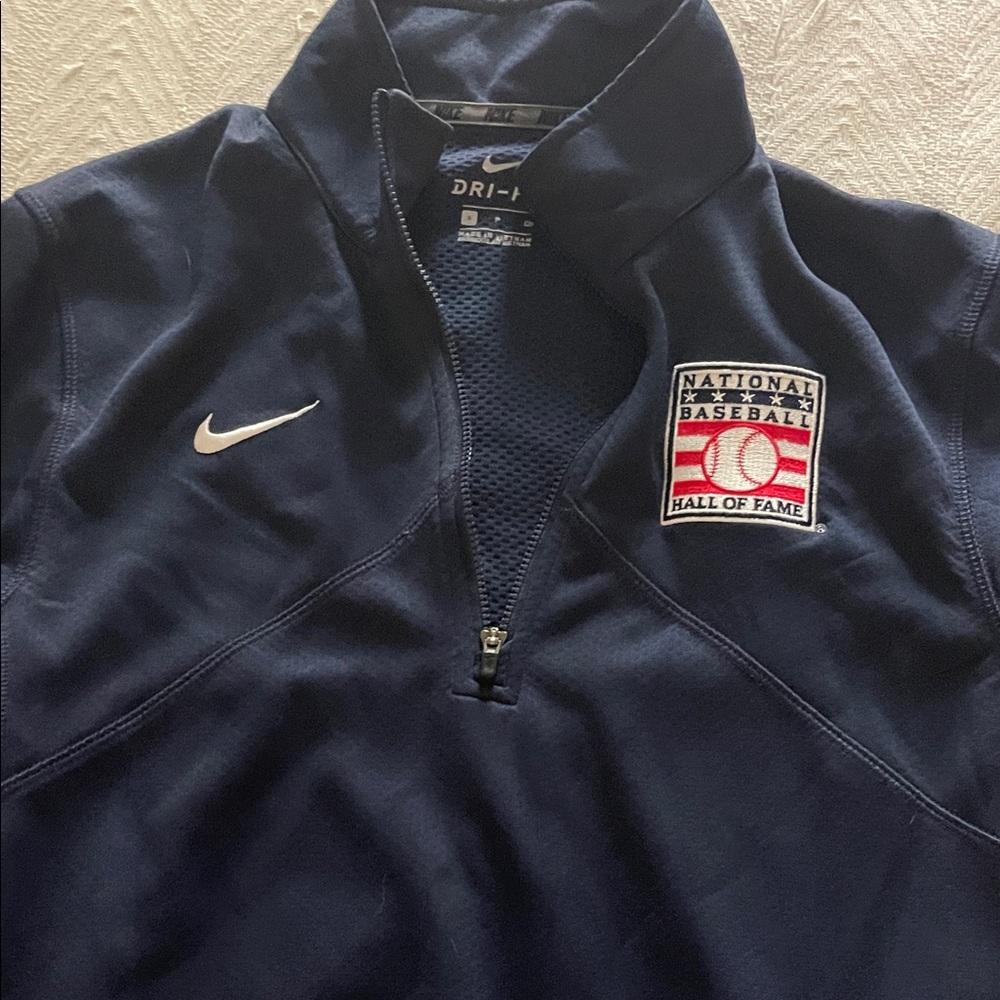 Nike Navy Blue Hall of Fame Half-Zip Pullover